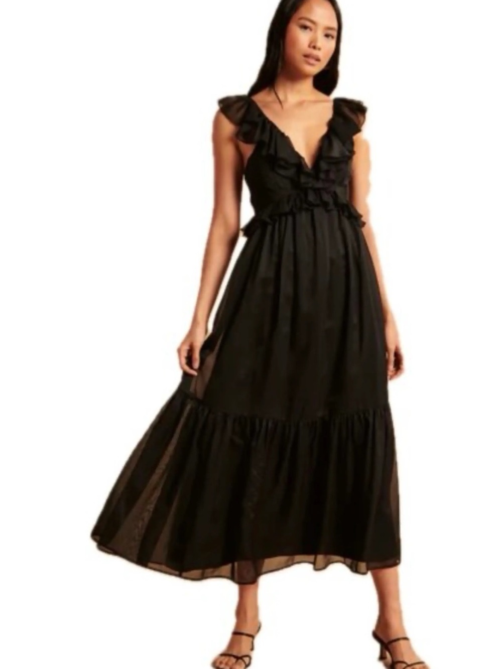 Abercrombie and Fitch Drama Ruffle Dress